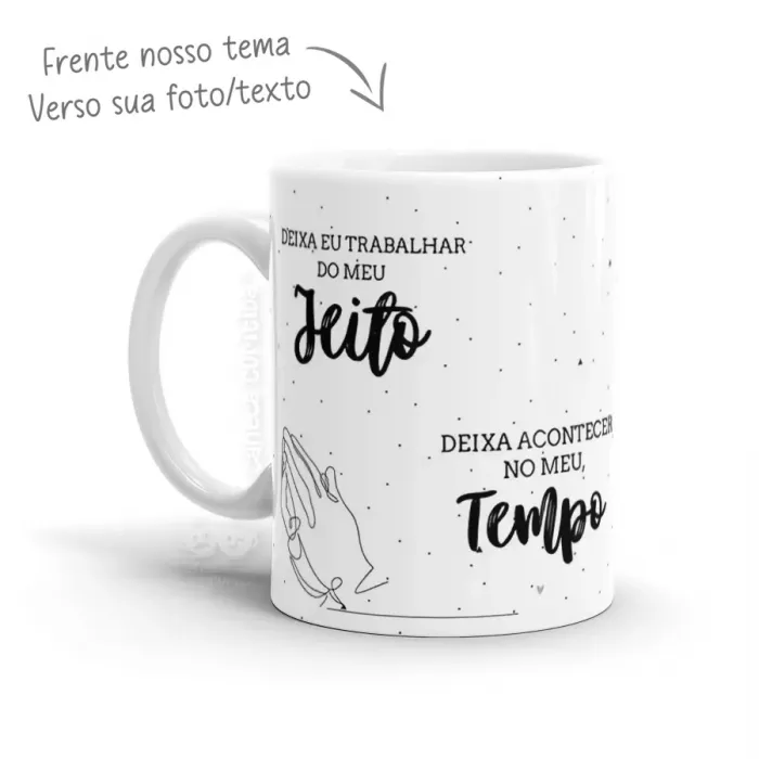 Mod.: 020 - Caneca Personalizada Fé e Deus com foto