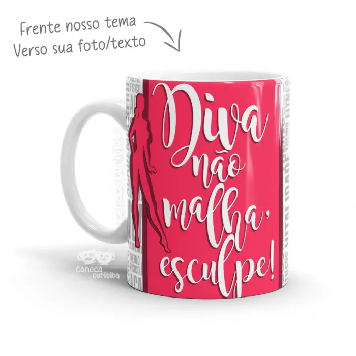 Caneca Personalizada Fitness Diva