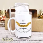 Kit Caneca Personalizada com Mini coador (Chefe)
