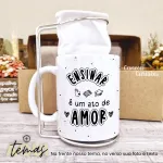 Kit Presente Caneca Personalizada e Mini Coador (Professor(a)