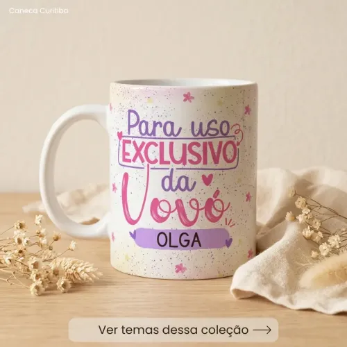 Caneca Personalizada para Avó com Foto