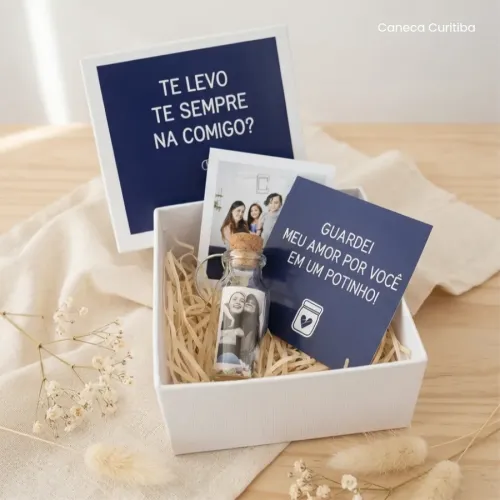 Caixinha Chaveiro Te guardei em um Potinho 