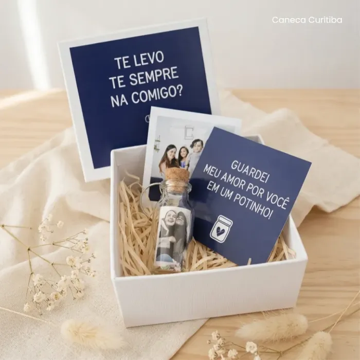 Caixinha Chaveiro Te guardei em um Potinho 