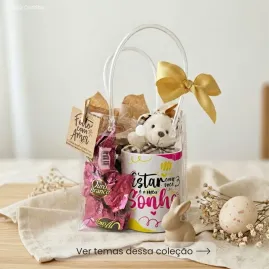 Kit Presente com Caneca Personalizada, Ursinho e Bombons Kit Presente com Caneca Personalizada, Ursinho e Bombons