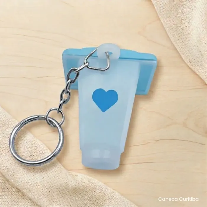 Chaveiro Monóculo com Foto Azul