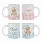 Caixa Convite Padrinhos Batismo 