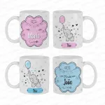 Caixa Convite Padrinhos Batismo 