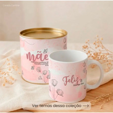 Lata Mãe Presente com Caneca Personalizada Lata Mãe Presente com Caneca Personalizada