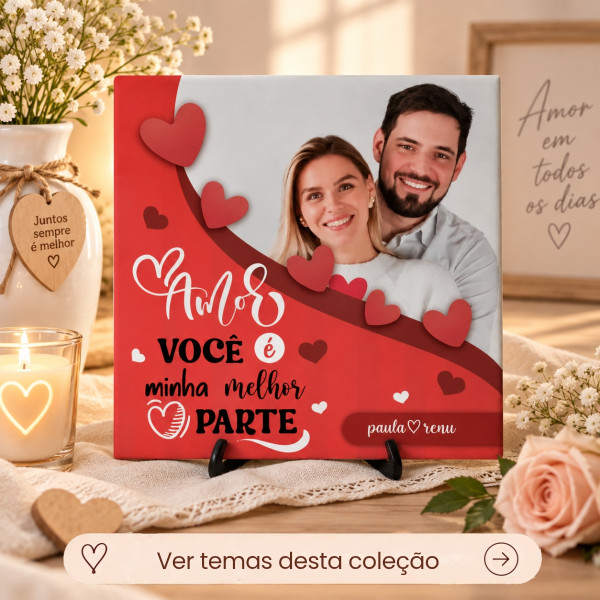 Azulejo Casal Personalizado com Foto 15x15 cm Arte, Foto, Texto Azulejo Casal Personalizado com Foto 15x15 cm Arte, Foto, Texto