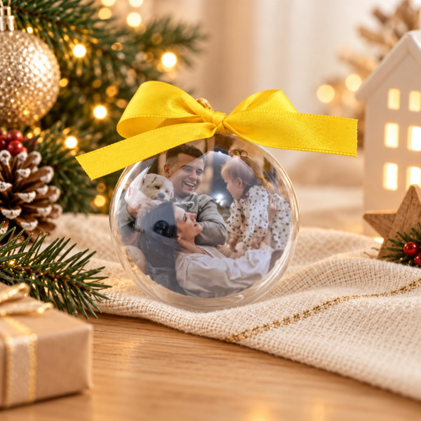 Bolinha de Natal com Foto Personalizada Frente e Verso Bolinha de Natal com Foto Personalizada Frente e Verso