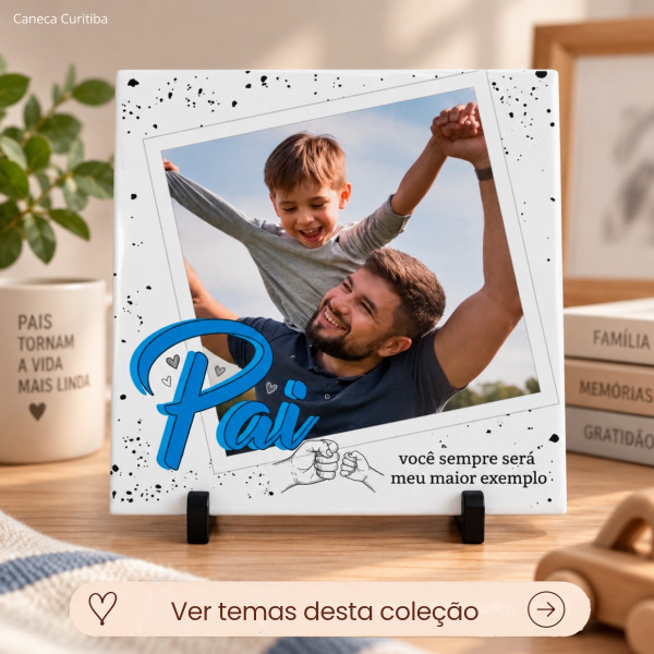 Azulejo Pai Personalizado com Foto