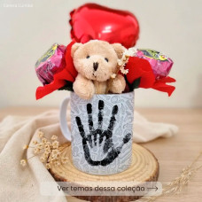 Kit Presente Pai Caneca Personalizada com Balão e Ursinho Kit Presente Pai Caneca Personalizada com Balão e Ursinho