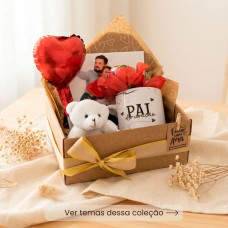 Kit Pai Caixa Presente com Caneca e Azulejo Personalizado Kit Pai Caixa Presente com Caneca e Azulejo Personalizado