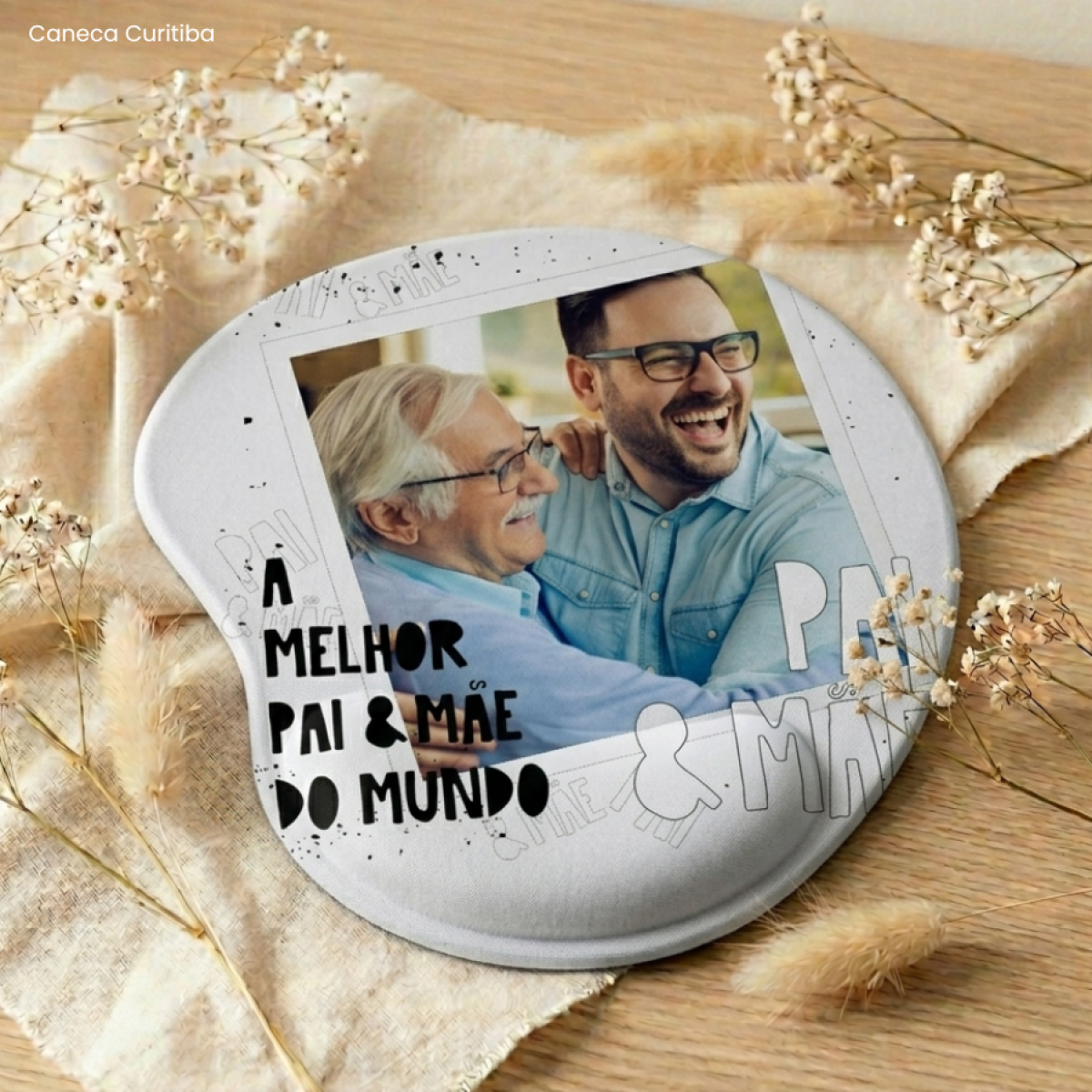 Mouse Pad Pai Personalizado com Foto, Arte, Nome