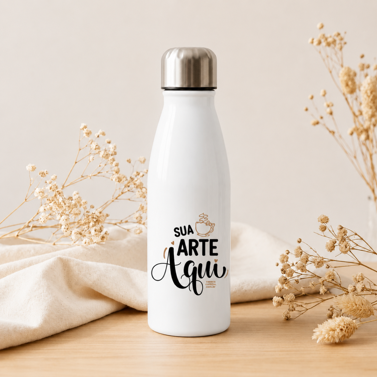 Garrafas Personalizadas com Foto, Nome ou Frase - 500ml