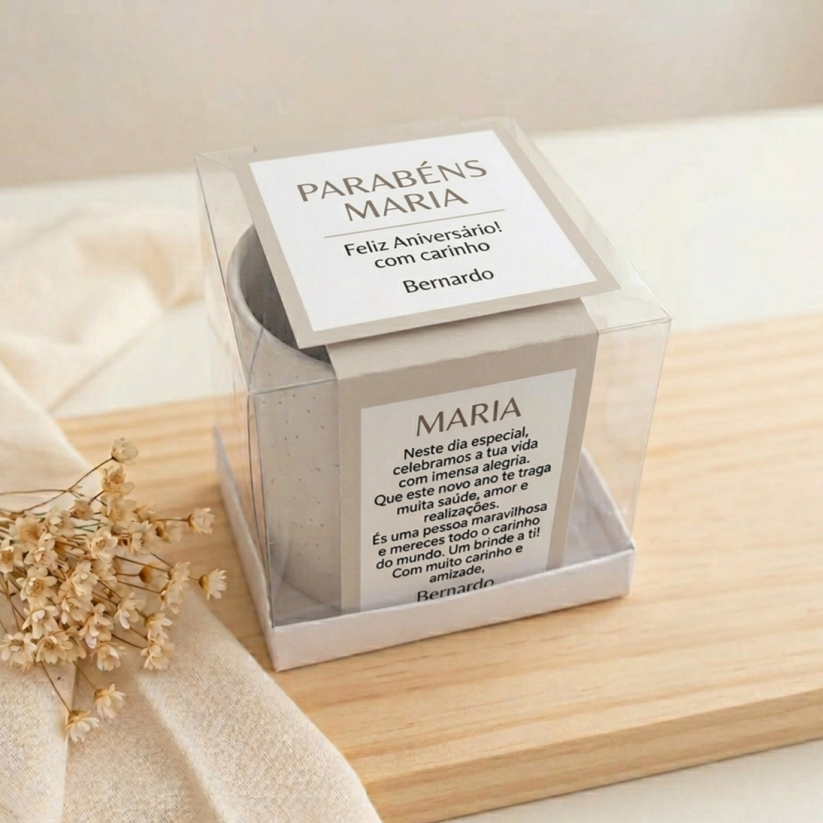 Canecas de Cerâmica Premium - Personalize com sua Foto ou Frase e Caixa acetato