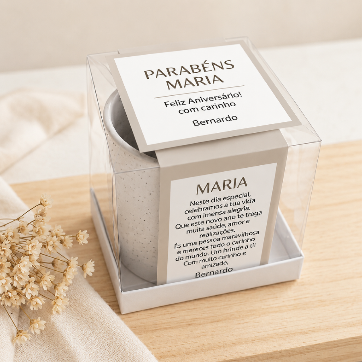 Canecas de Cerâmica Premium Personalize com sua Foto ou Frase e Caixa acetato
