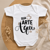 Body de Bebê Personalizado com foto ou frase