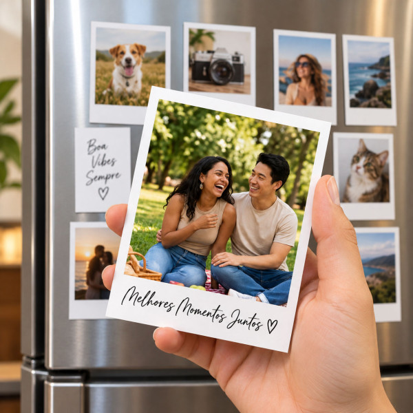 Imã de Geladeira Fotográfico Personalizado com foto