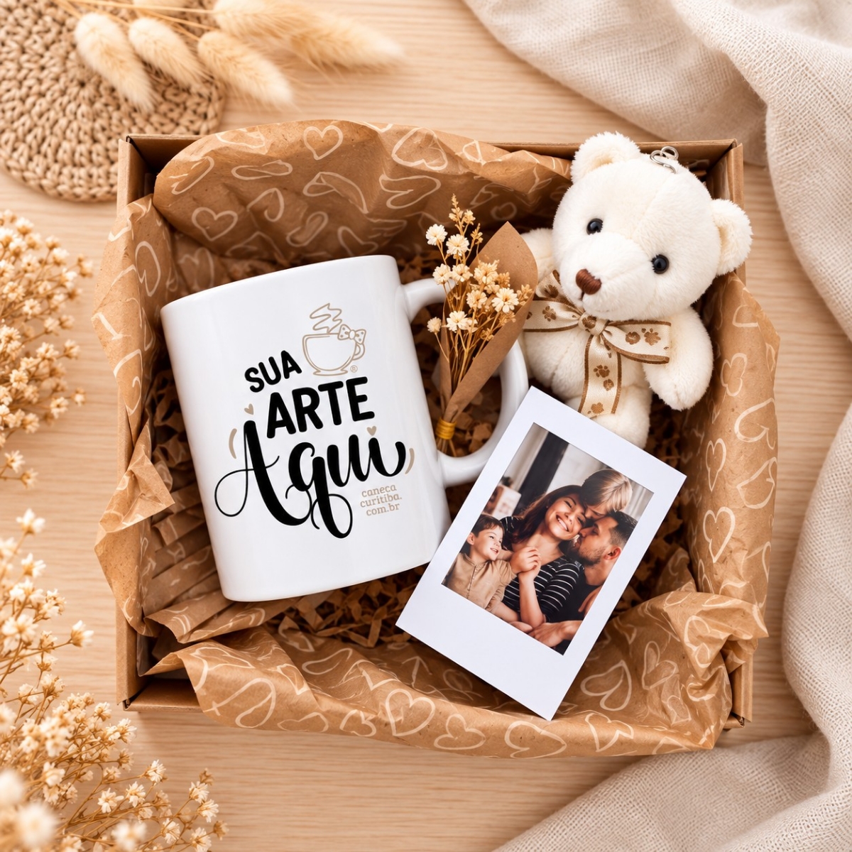 Kit Presente Caneca Personalizada e Porta-Retrato Polaroid Kit Presente Caneca Personalizada e Porta-Retrato Polaroid