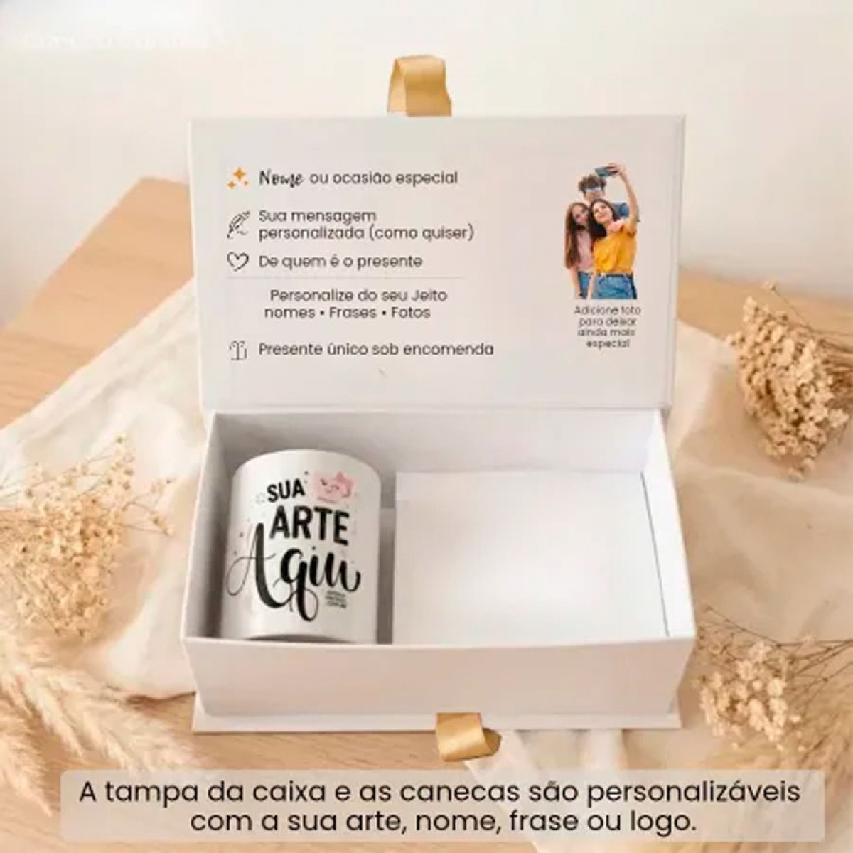 Caixa Cartonagem Luxo com Caneca Personalizada