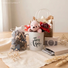 Kit Presente Caneca, Quebra-Cabeça Personalizado Ímãs e Ursinho Kit Presente Caneca, Quebra-Cabeça Personalizado Ímãs e Ursinho