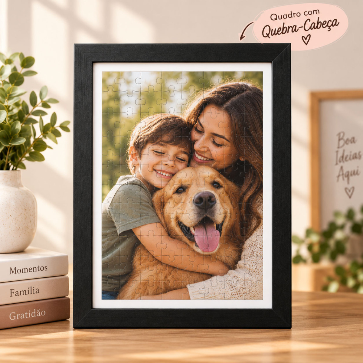 Quebra-cabeça Personalizado com Foto e Moldura Quebra-cabeça Personalizado com Foto e Moldura