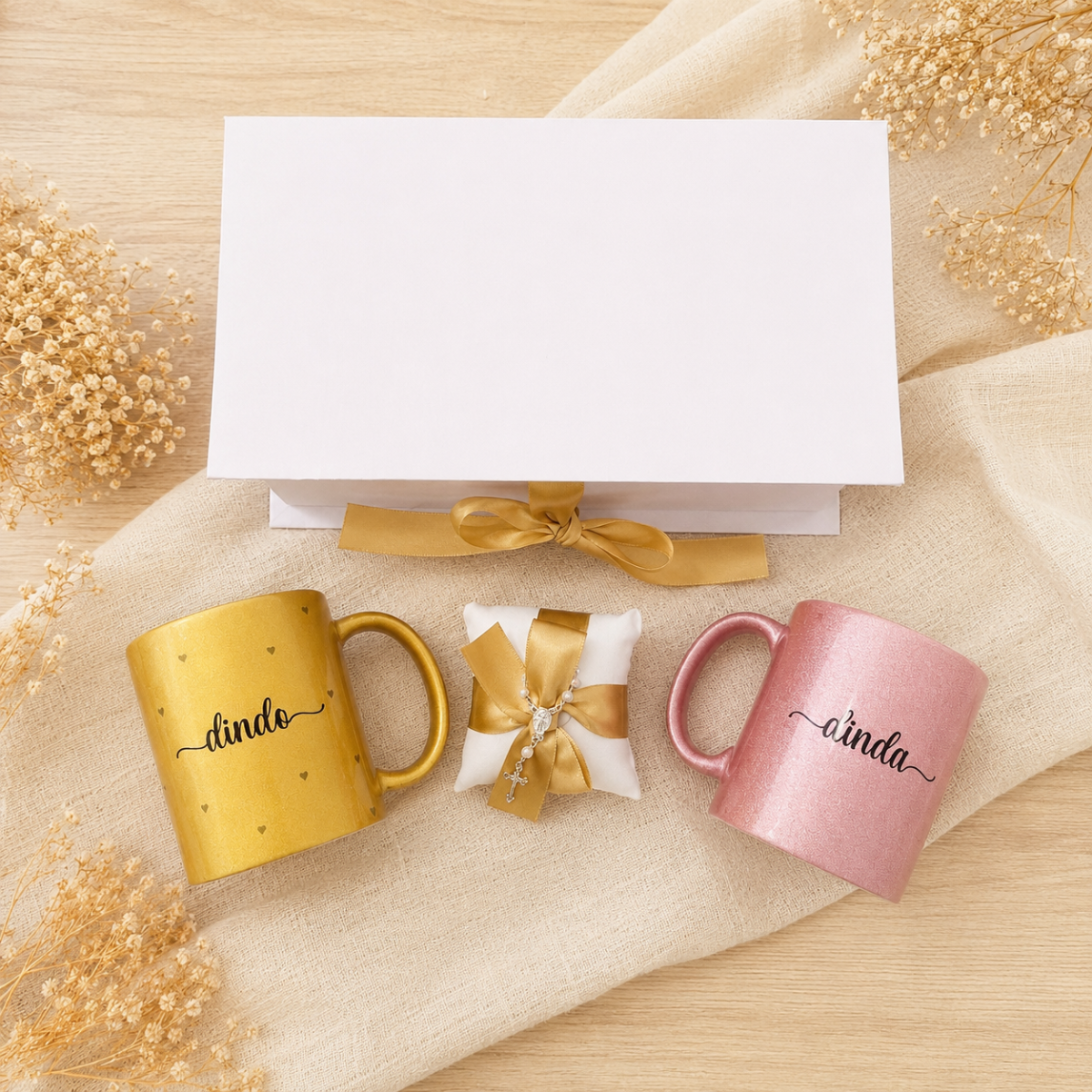 Kit Batizado Dindo e Dinda (Pronta Entrega) Kit Batizado Dindo e Dinda (Pronta Entrega)