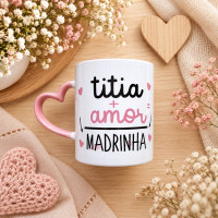 Titia + Amor = Madrinha (Pronta Entrega)