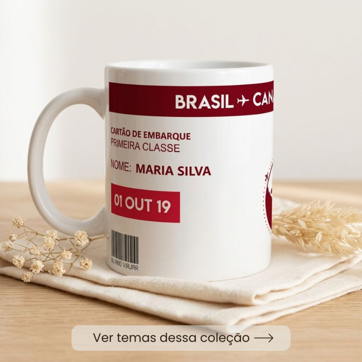 Coleção Viagem Personalizada Cidades e Países com Foto 